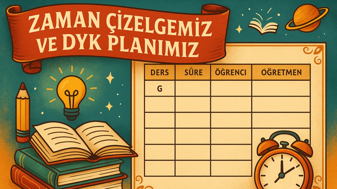 ZAMAN ÇİZELGEMİZ VE DYK PLANIMIZ YAYINDA.